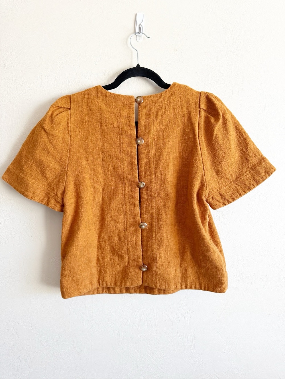 Sezane Neva Blouse in Ochre size Small - Picture 3 of 9